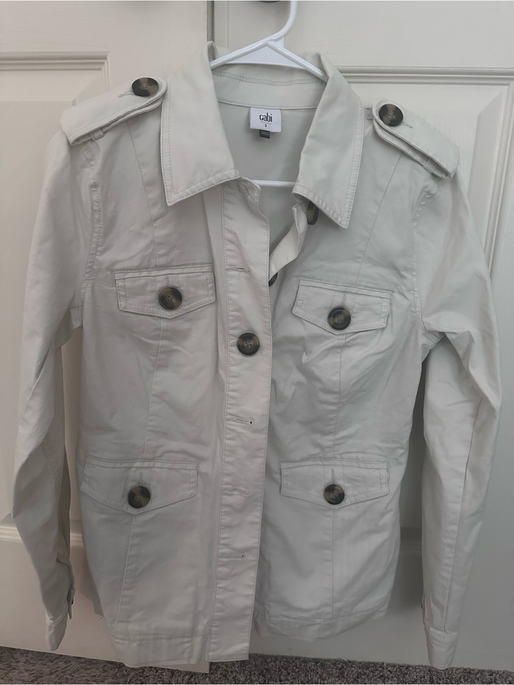CAbi Utility Jacket in Cream
